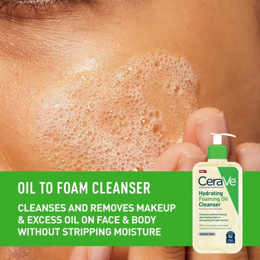 CeraVe Hydrating Foaming Oil Cleanser 473ml