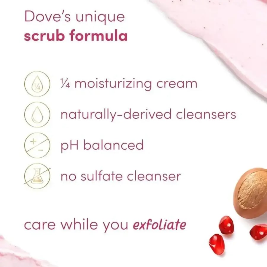 Dove Pomegranate Seeds & Shea Butter Body Scrub 425g