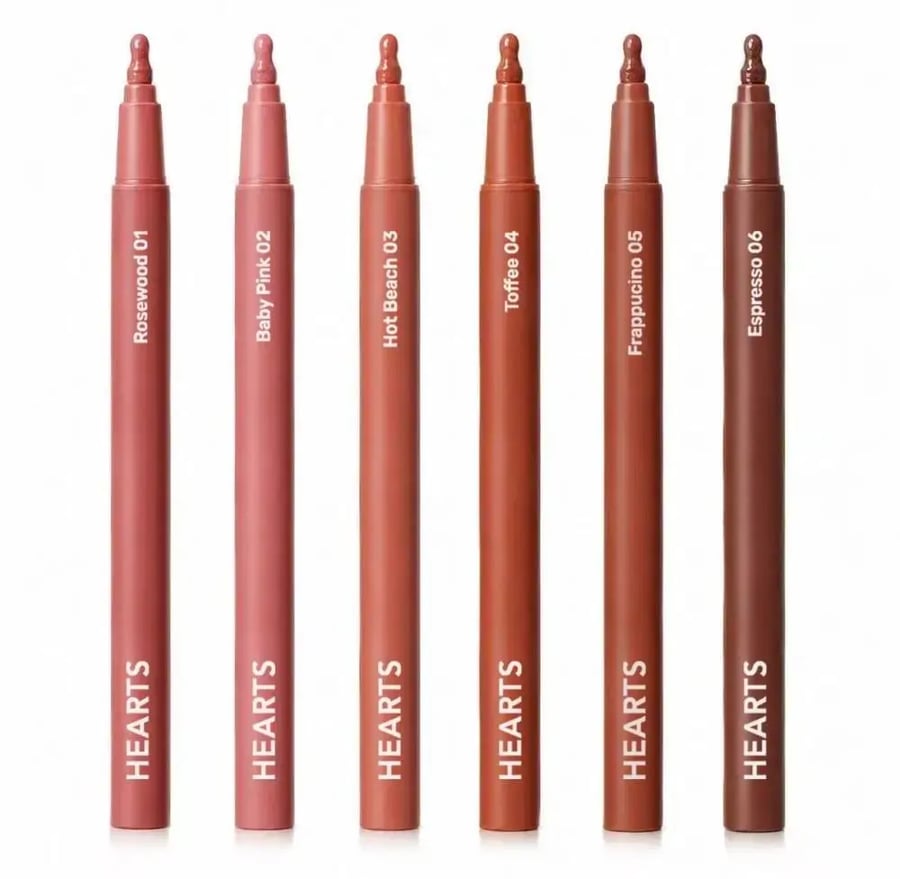 Hearts Lip Liner & Tint - Hot Peach - 03 - 1 g