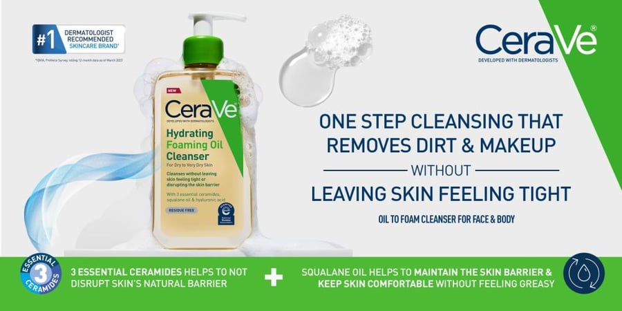 CeraVe Hydrating Foaming Oil Cleanser 473ml