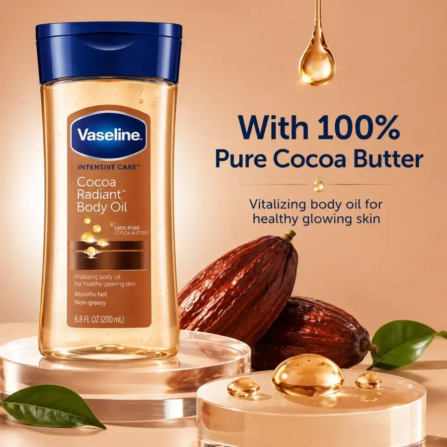 Vaseline Intensive Care Cocoa Radiant Body Oil Gel - 200 ml
