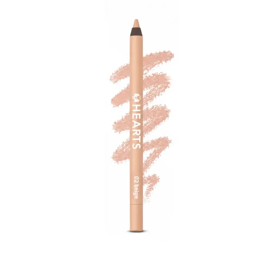 Hearts Waterproof Eyeliner Pencil - Beige - 02