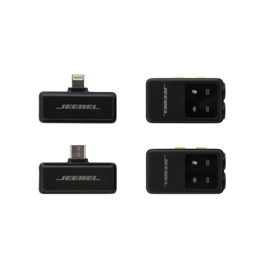 Double wireless microphone with digital display – 75dB noise reduction – 25ms low latency – 6-hour battery + 1000mAh charging case – 2 microphones – compatible with iOS and Android