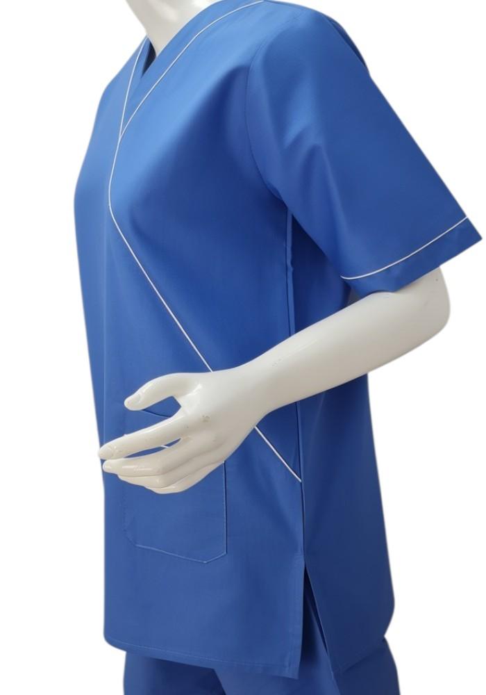 طقم زي عاملات لون ازرق