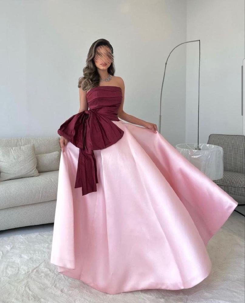 Pink dress with bow