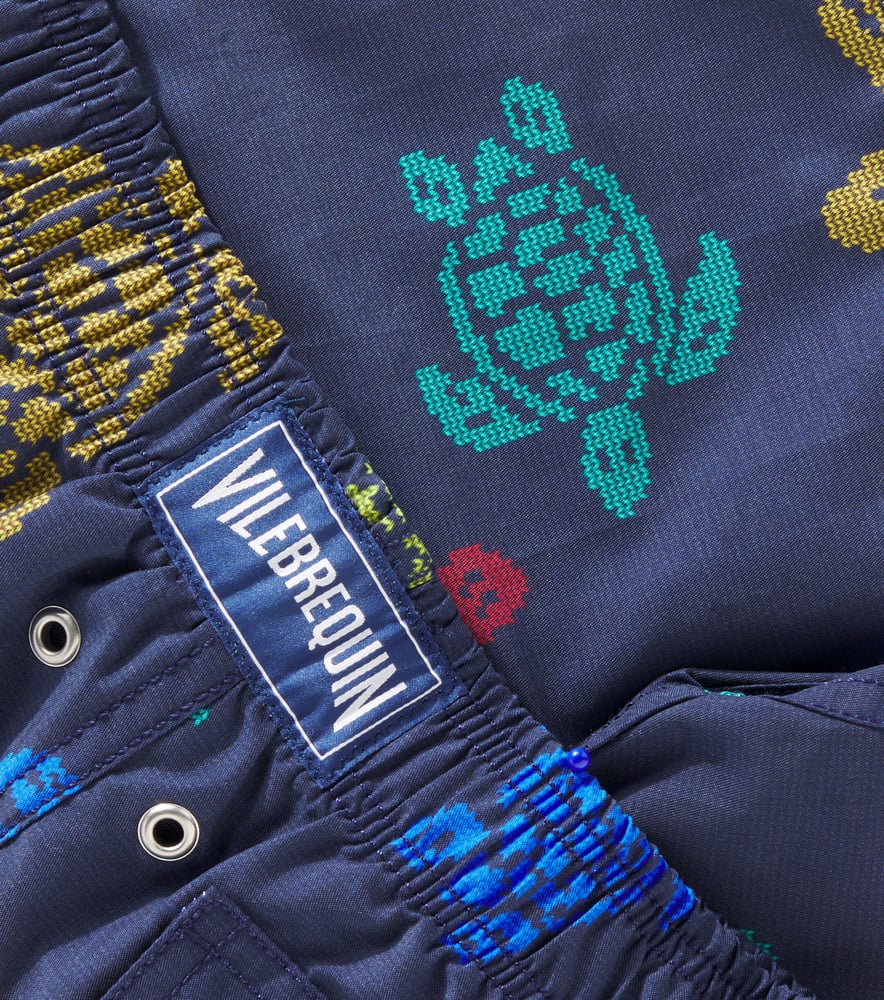 Vilebrequin x Falke Ronde des Tortues swim shorts