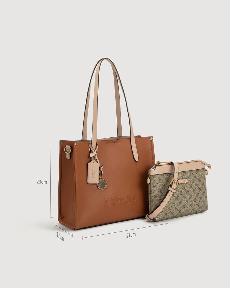 Classic women's bag in brown