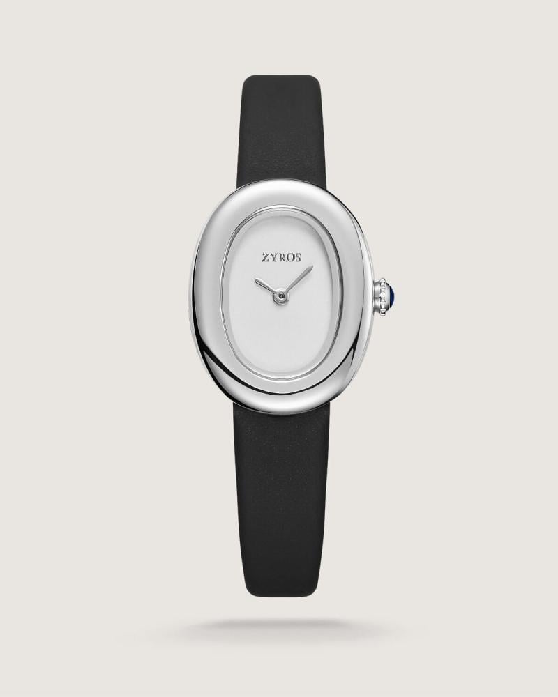 Tafred women's watch, black leather