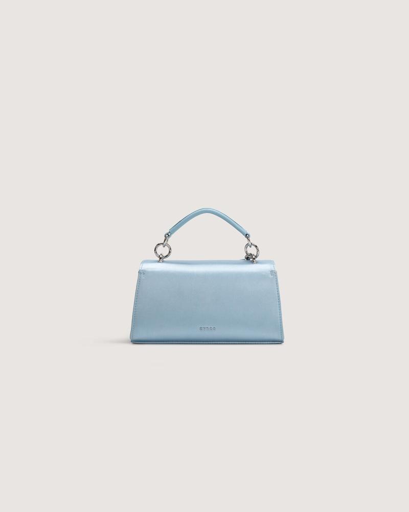 Women's small blue handbag for everyday use