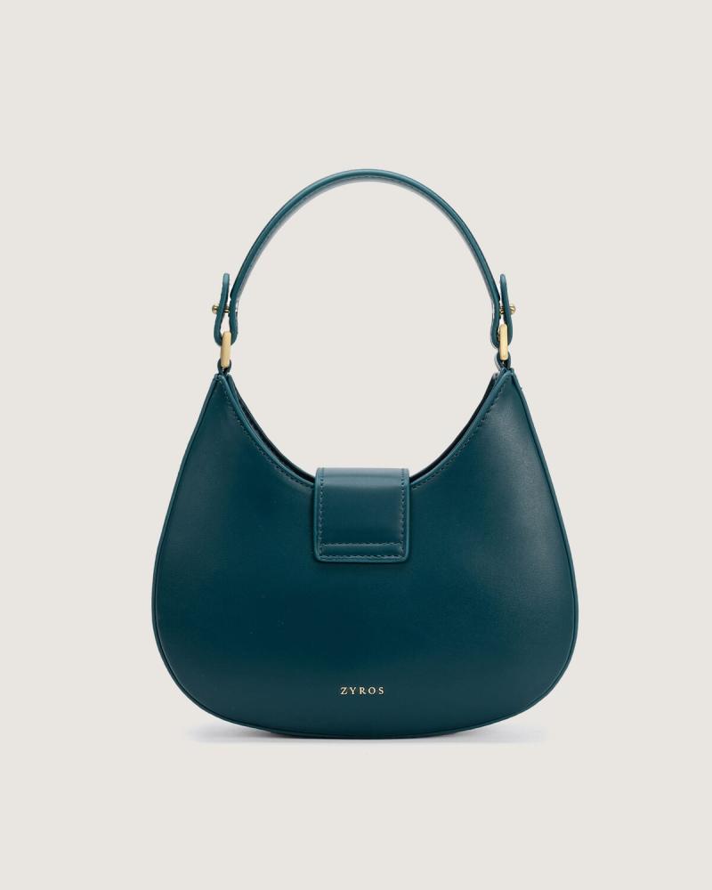 Women's bag with a classic design in blue