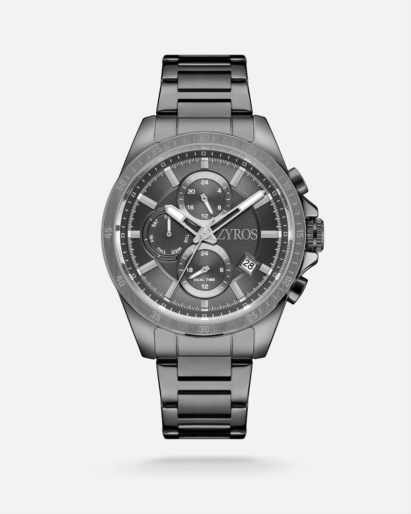 Men's steel watch in gray