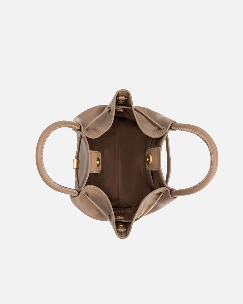 Women's bag, large size, brown color