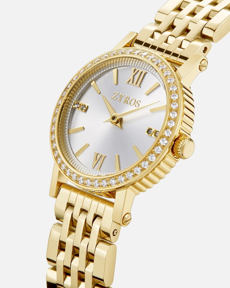Women's gold-tone steel watch