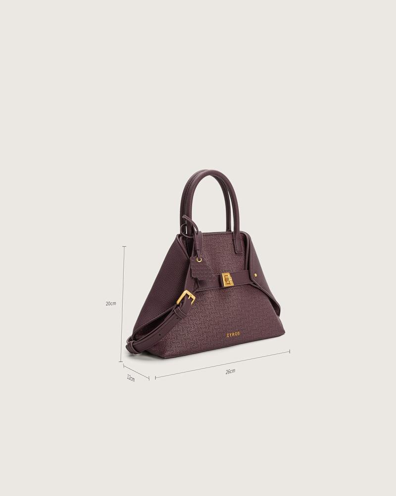 Women's large-sized bag in purple