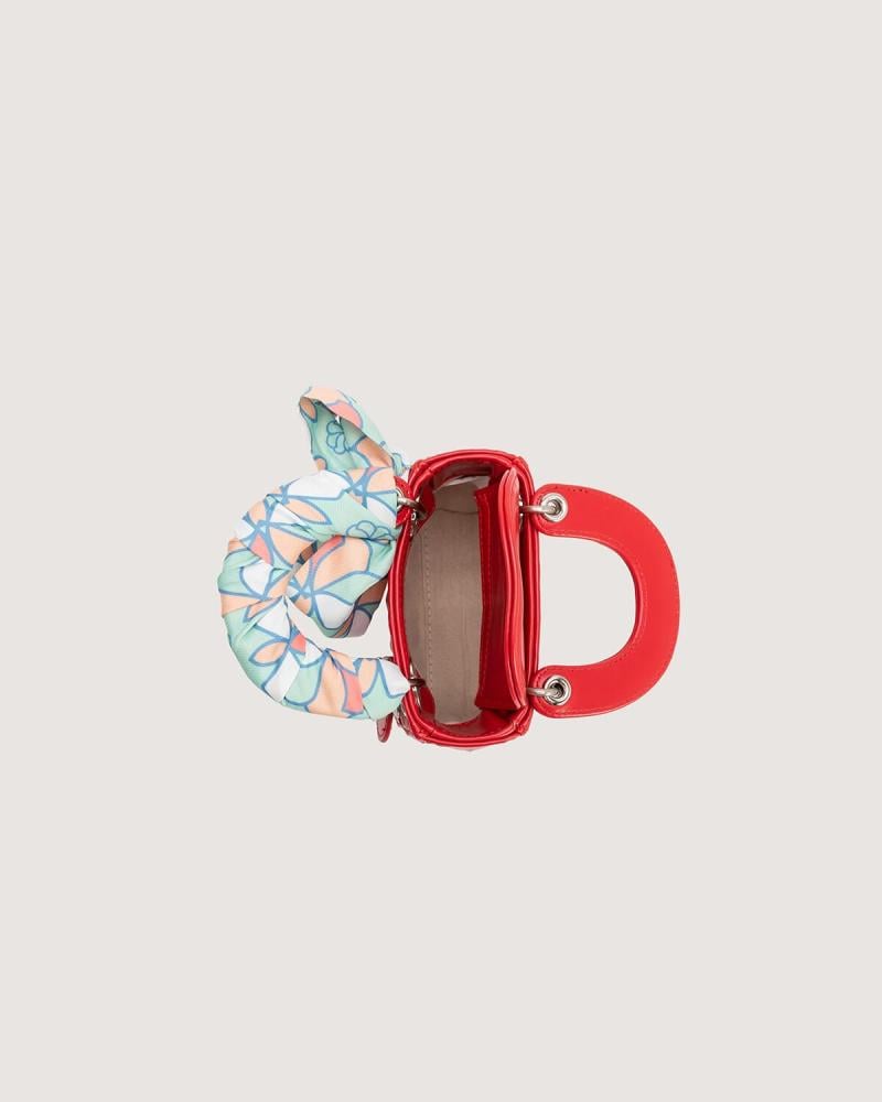 Mini-sized red bag for girls