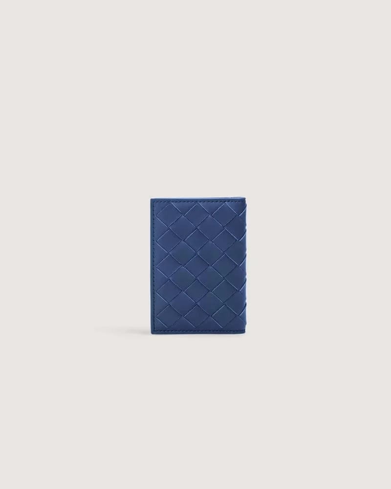 Men's blue leather wallet