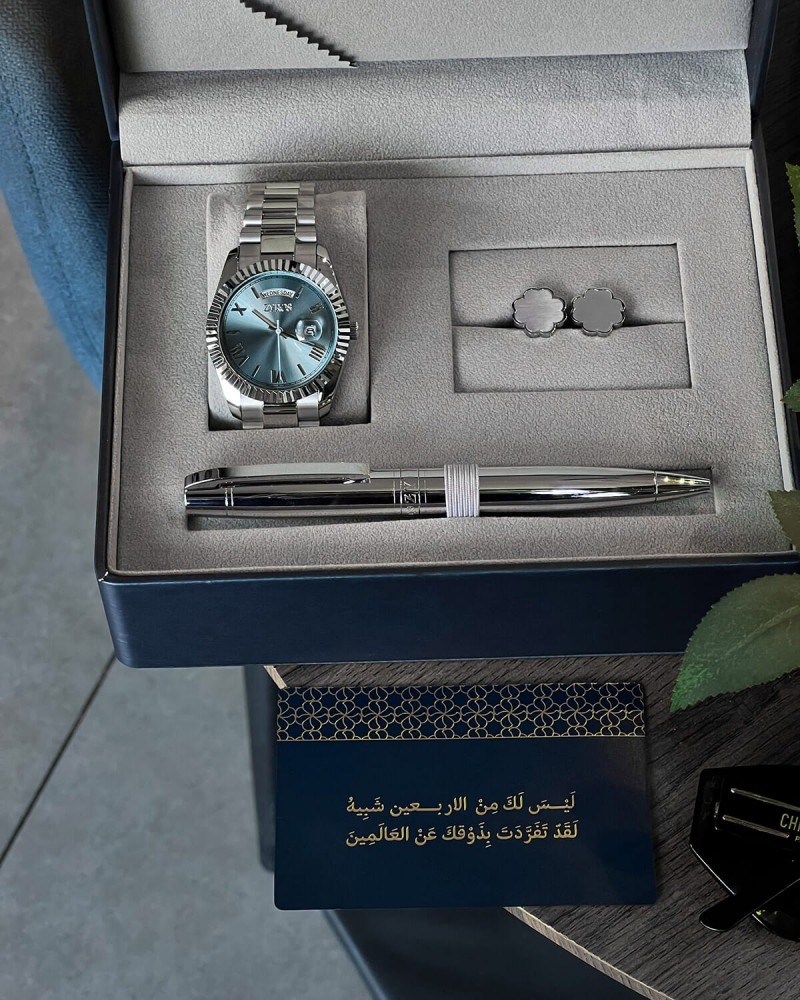 طقم هدايا رجالي بتصميم كلاسيك