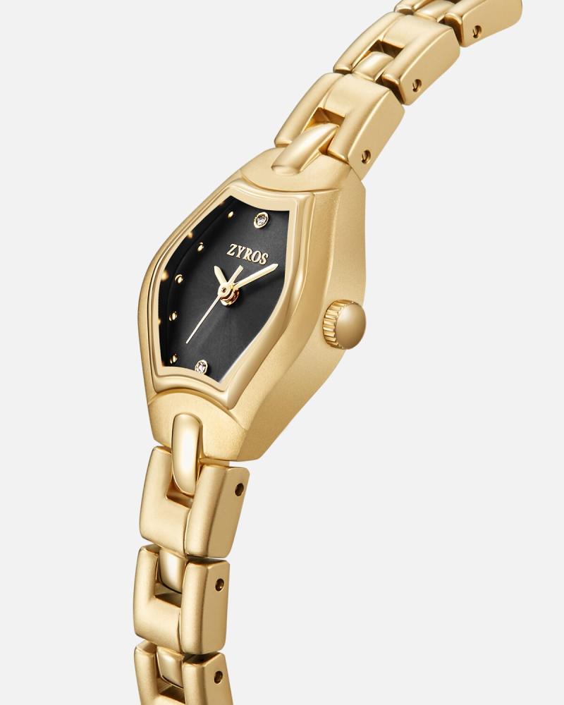 Women's watch with a gold-tone steel strap