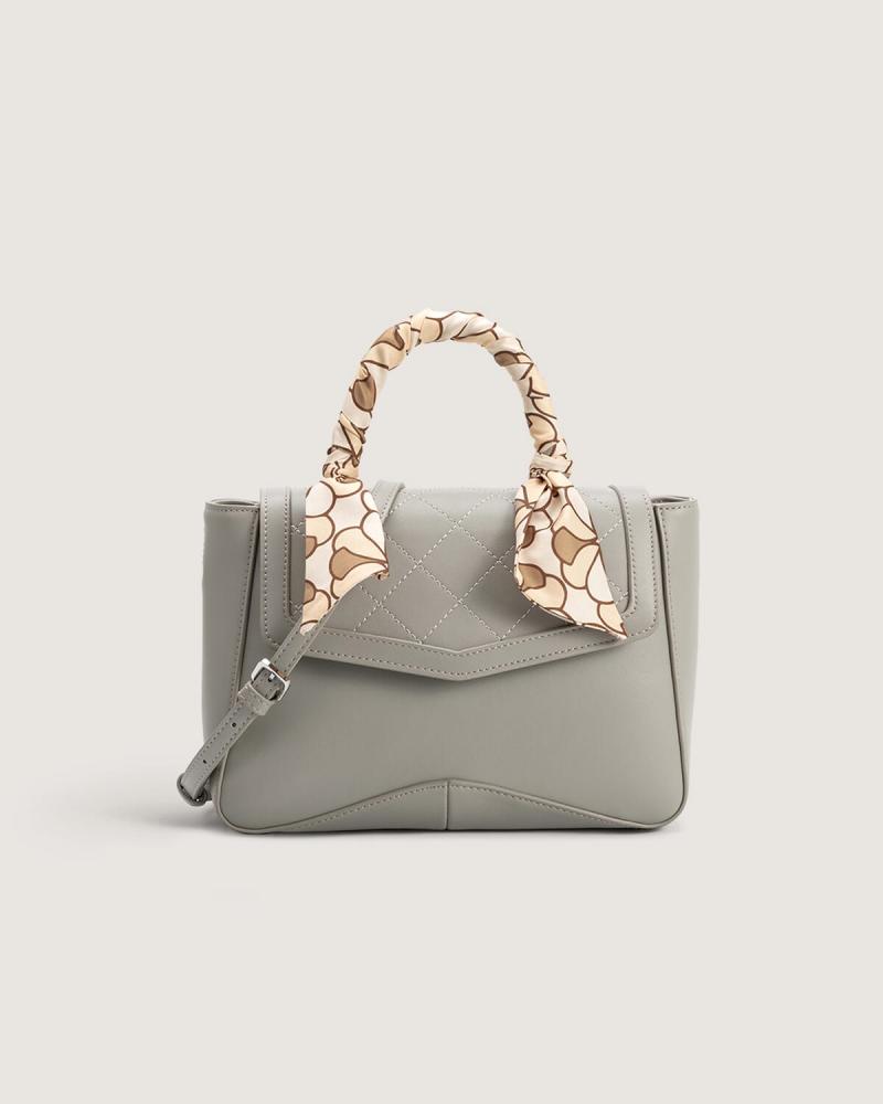 Classic women's handbag in gray