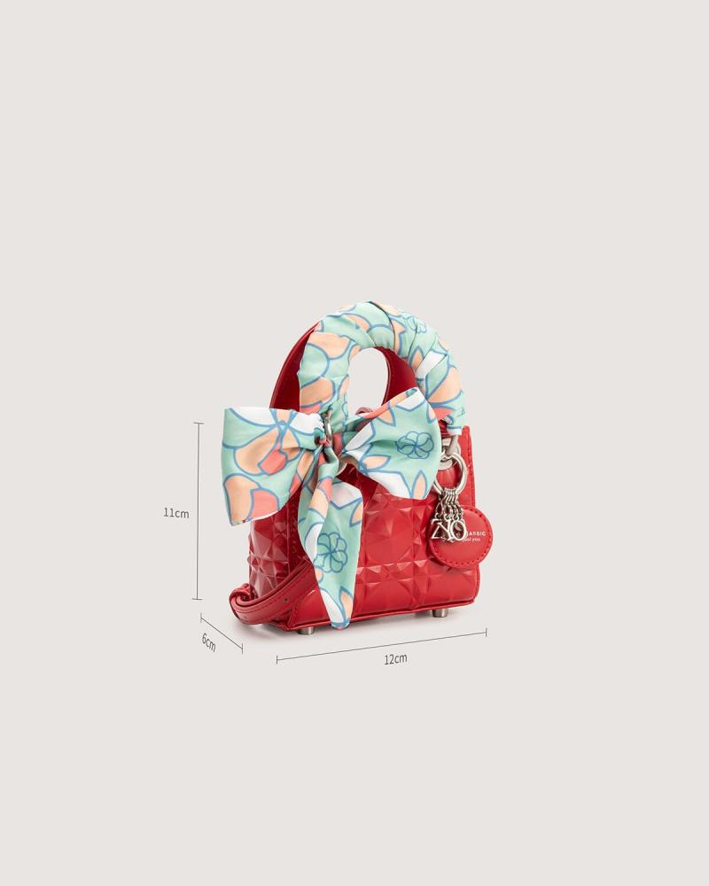 Mini-sized red bag for girls