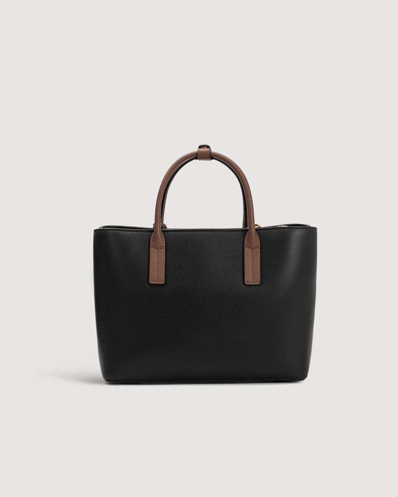 Women's handbag with a practical design in black
