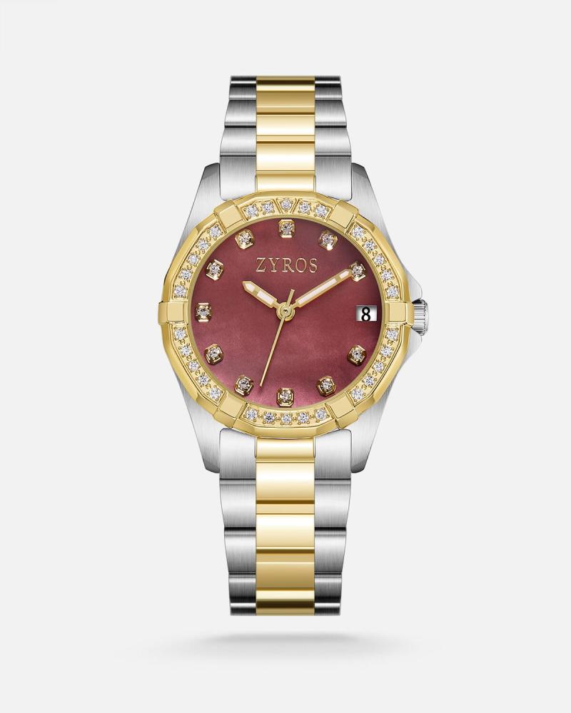 Women's steel watch in gold and silver
