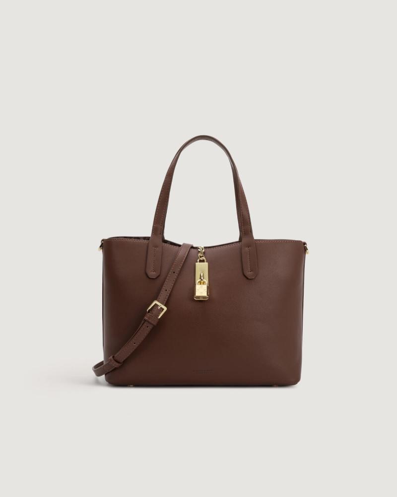 Large brown women's handbag