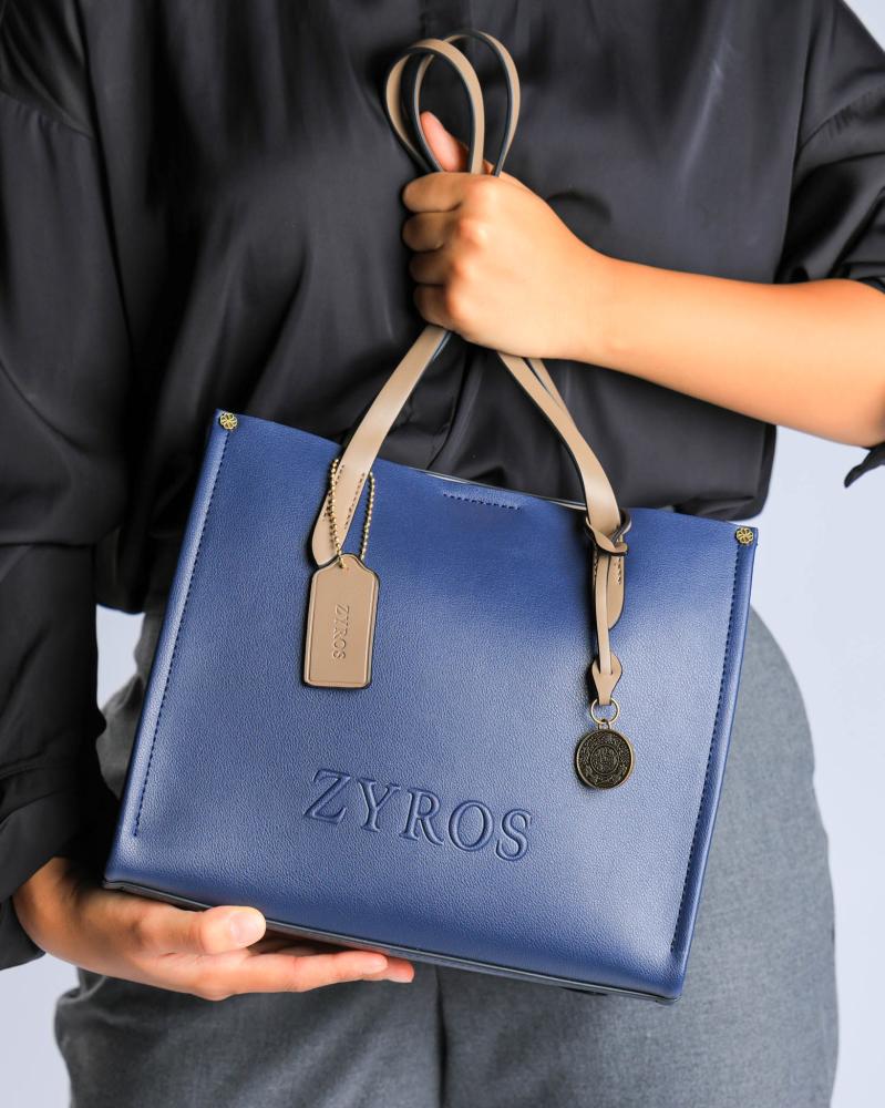Classic women's bag in blue