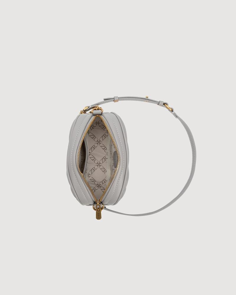 Women's zippered bag in gray