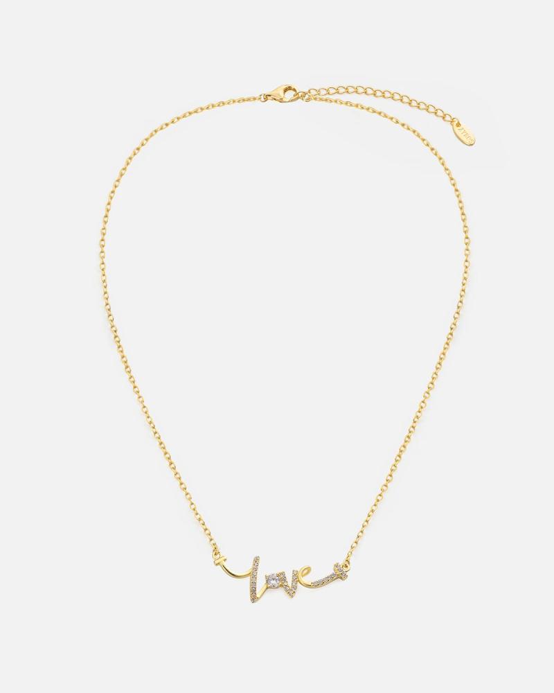 A distinctive women's necklace in gold color