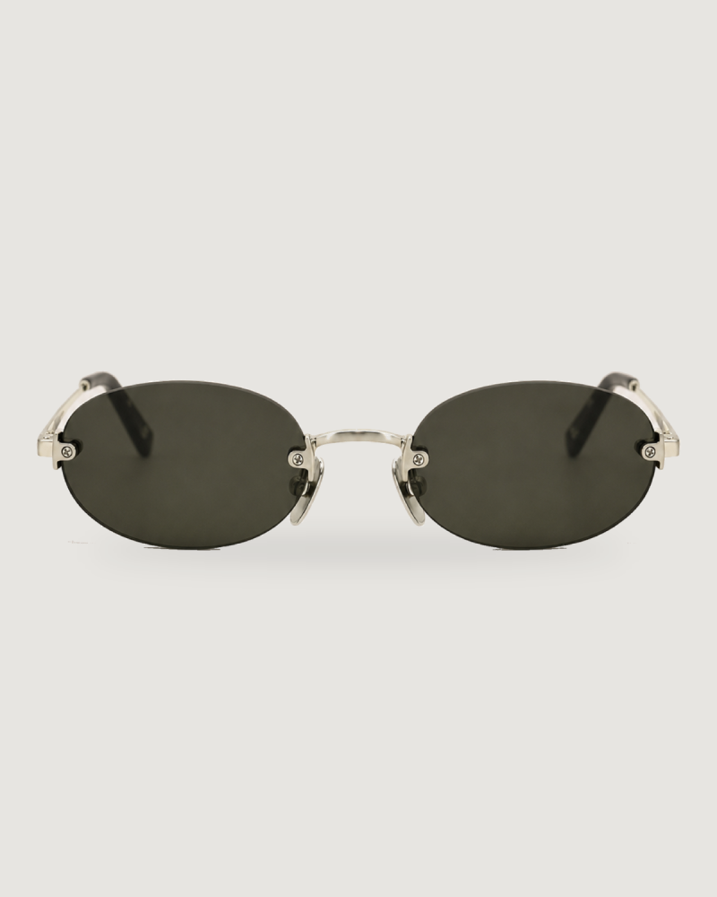 Women's Rimless Sunglasses Silver
