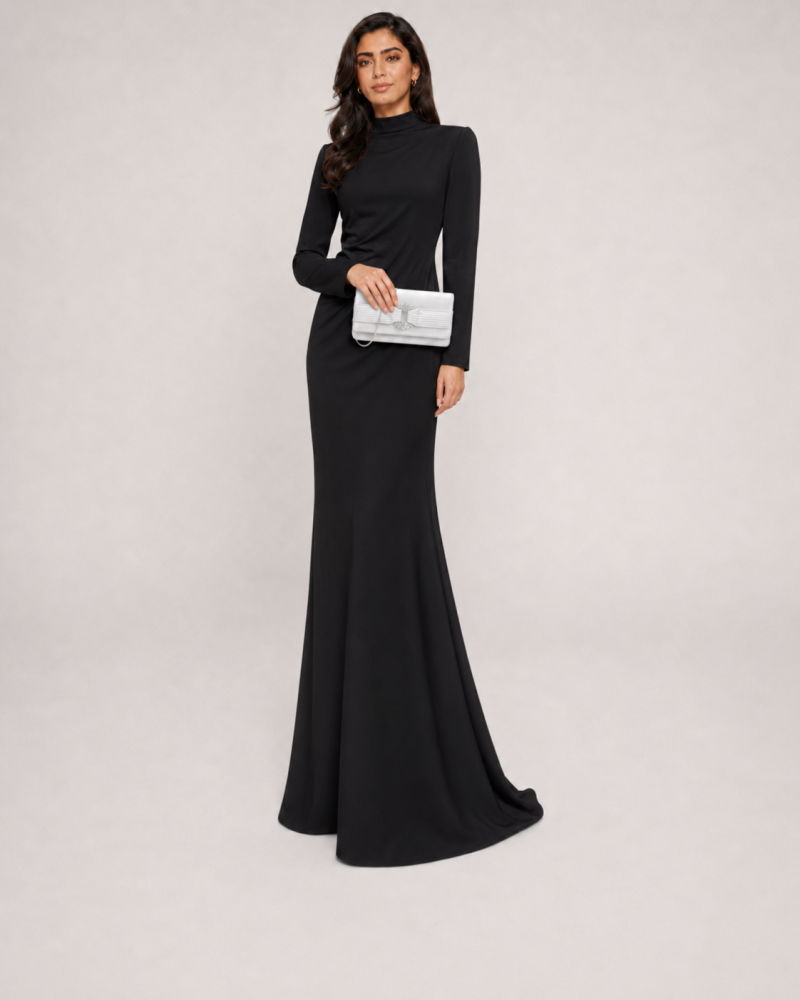 Women's medium-sized bag for special occasions in silver