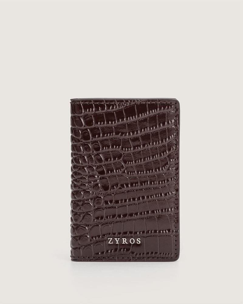 محفظة من الجلد البارز