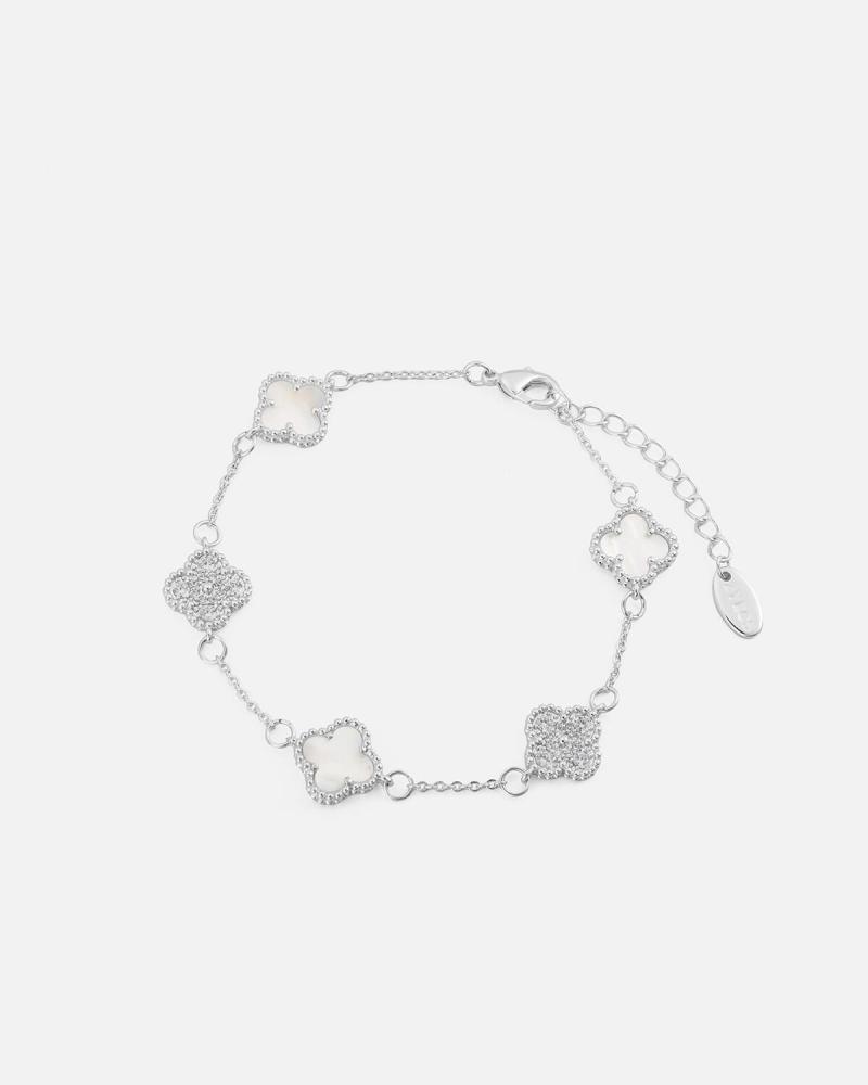 Women's bracelet with a luxurious design in silver