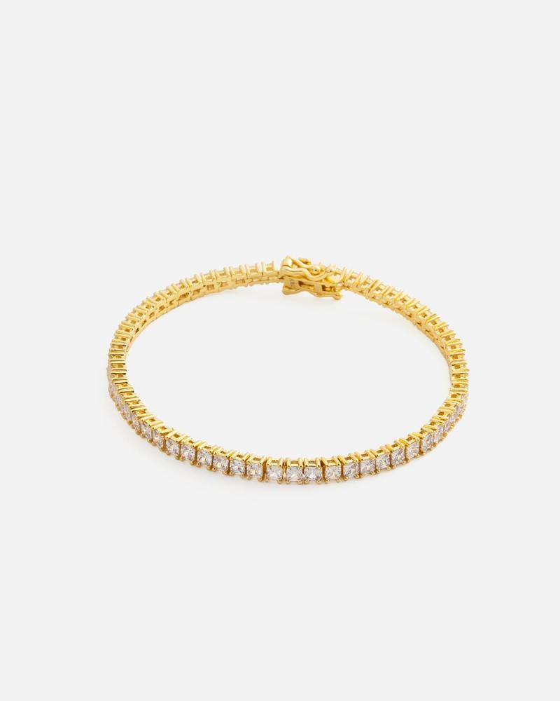 Women's tennis bracelet in gold