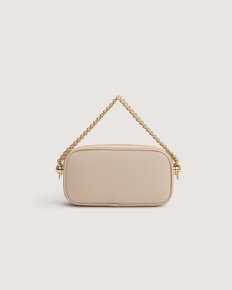 Elegant women's handbag in beige
