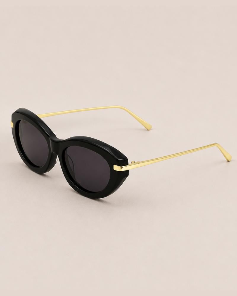 Women's Wide Frame Sunglasses Black