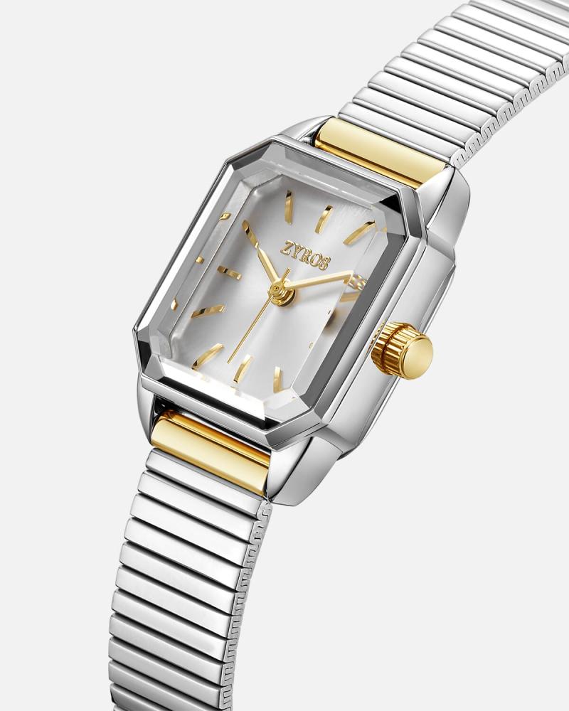 Women's steel watch in gold and silver