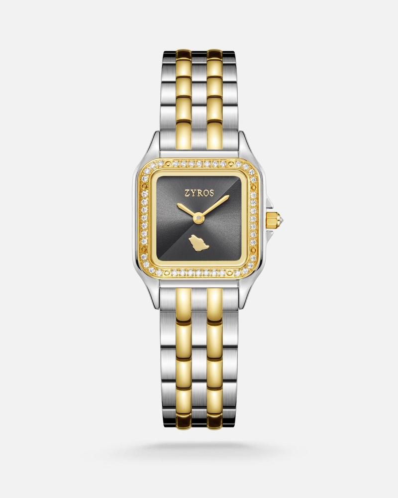 Women's steel watch in silver and gold