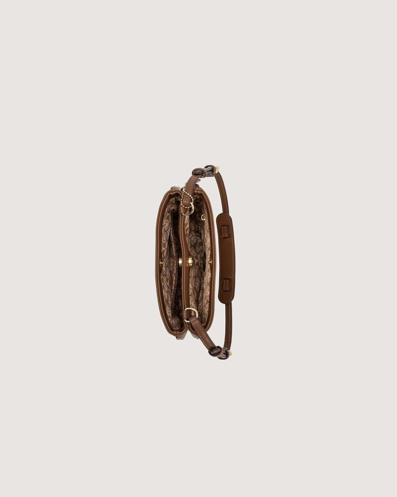 Thuraya bag in a small brown color, perfect for everyday use.