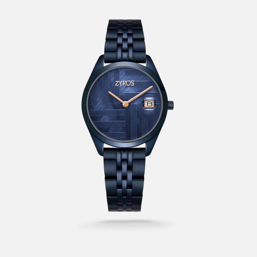 ZAS130L | Women's stainless steel watch in blue with a blue dial with a comfortable traditional design