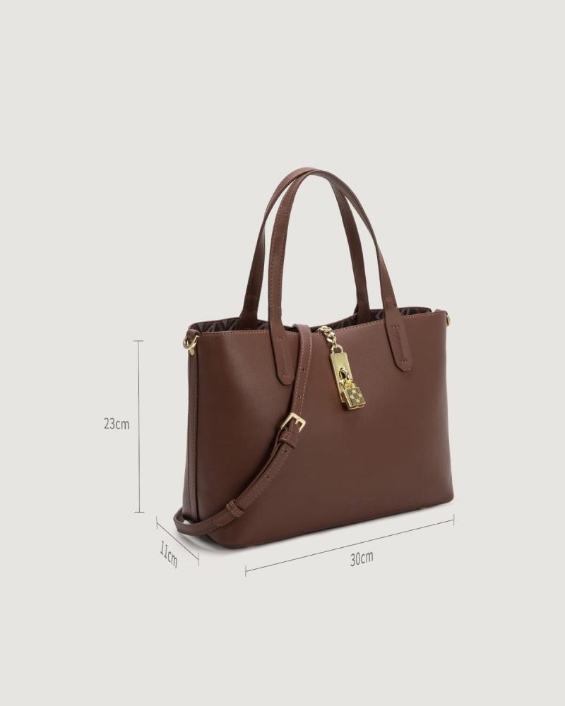 Large brown women's handbag
