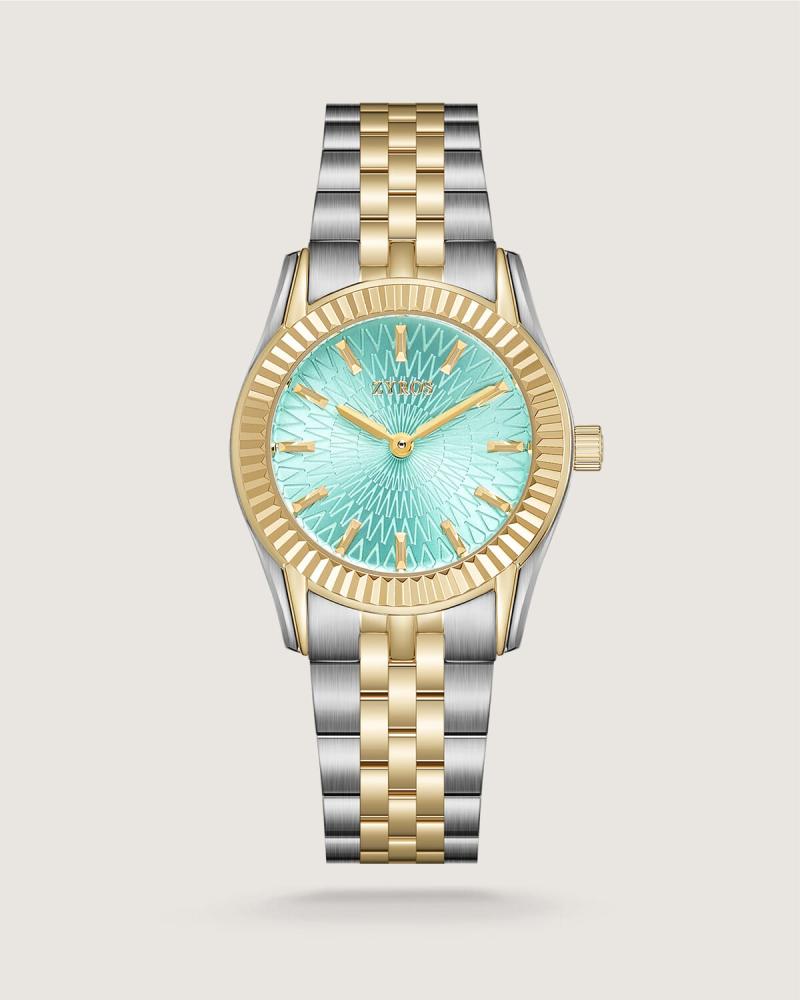 Women's Timeline Watch in Gold and Silver