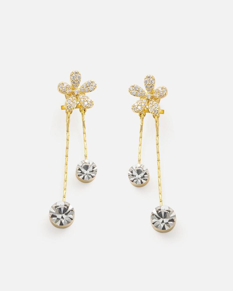 Stylish children's earrings in gold