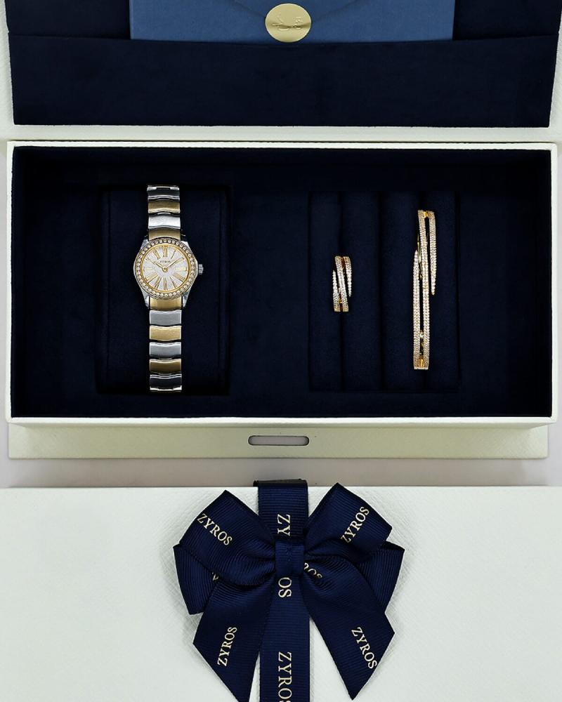 Luxury gift set including watch, bracelet and ring