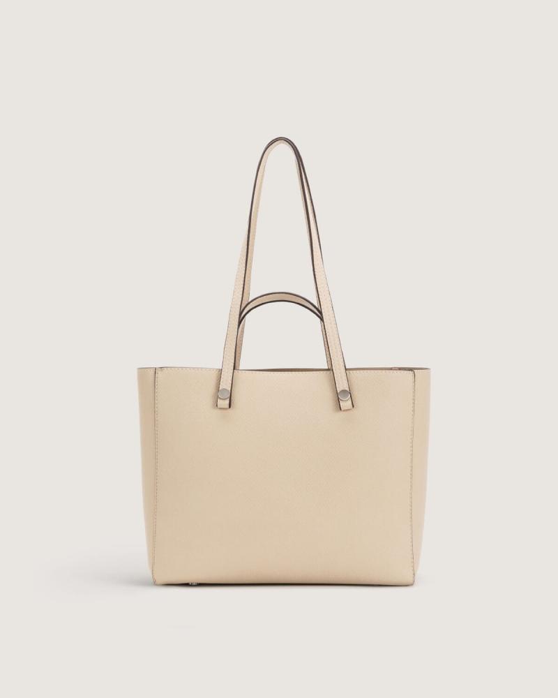 Large women's bag in beige