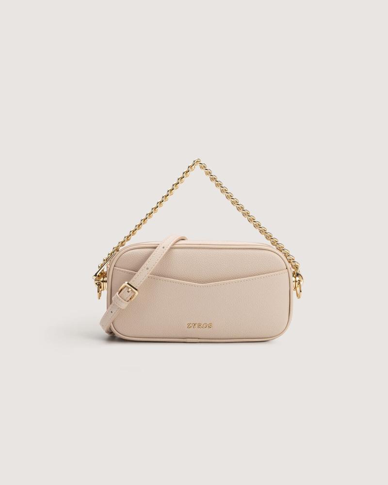 Elegant women's handbag in beige