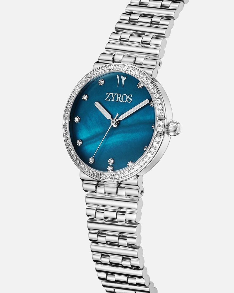 Women's silver steel watch