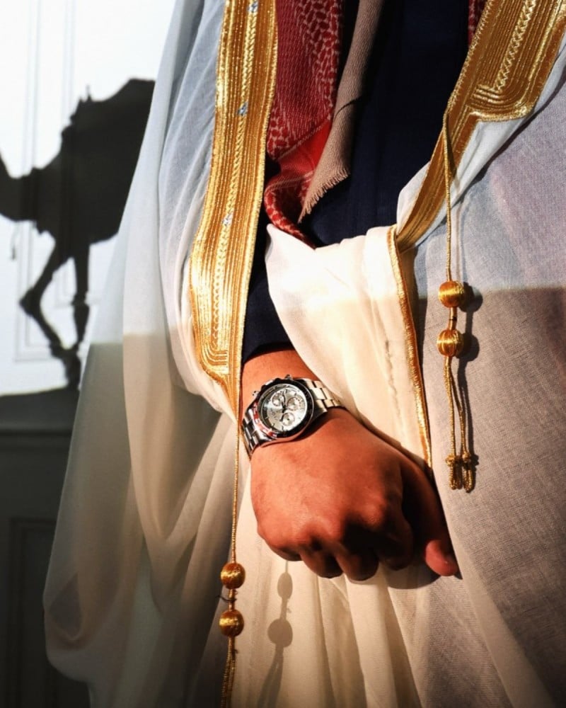 ساعة رجالية بسير ستيل بلون فضي