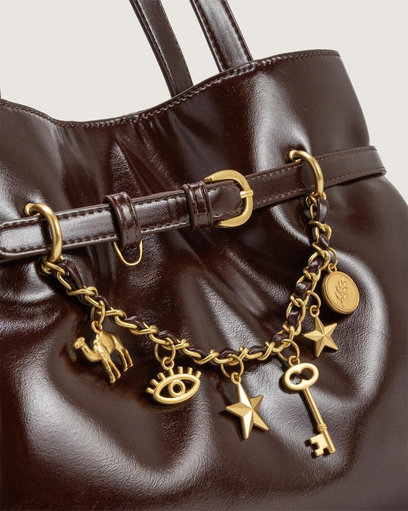 Sana Women's Leather Bag in Brown